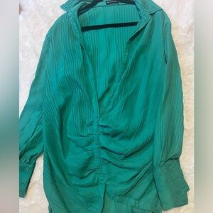 Green slip dress from Pretty Little Thing. Worn once